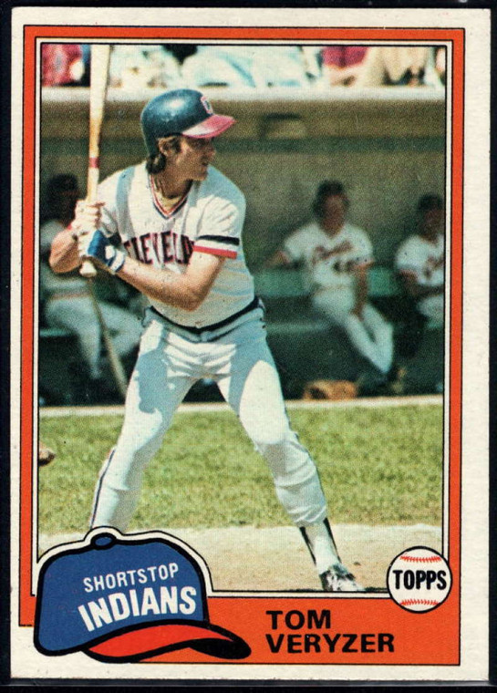 1981 Topps #39 Tom Veryzer VG Cleveland Indians 