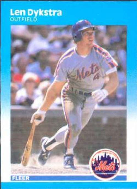 1987 Fleer #6 Lenny Dykstra NM New York Mets 