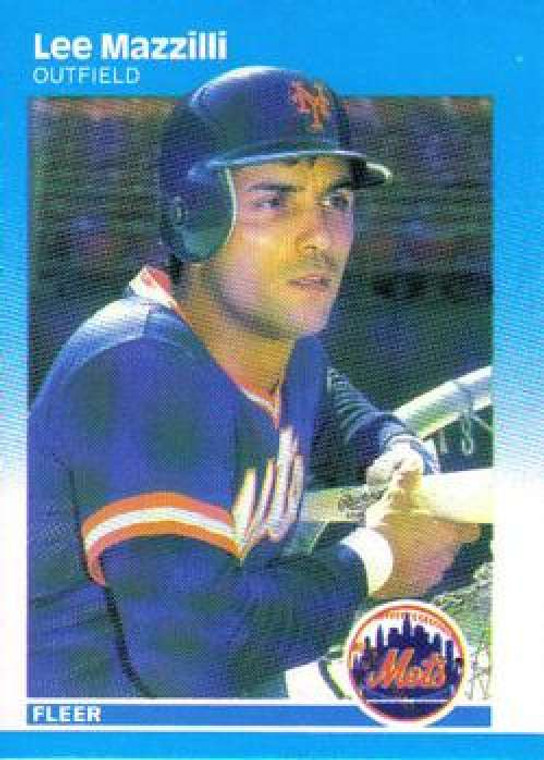 1987 Fleer #15 Lee Mazzilli NM New York Mets 