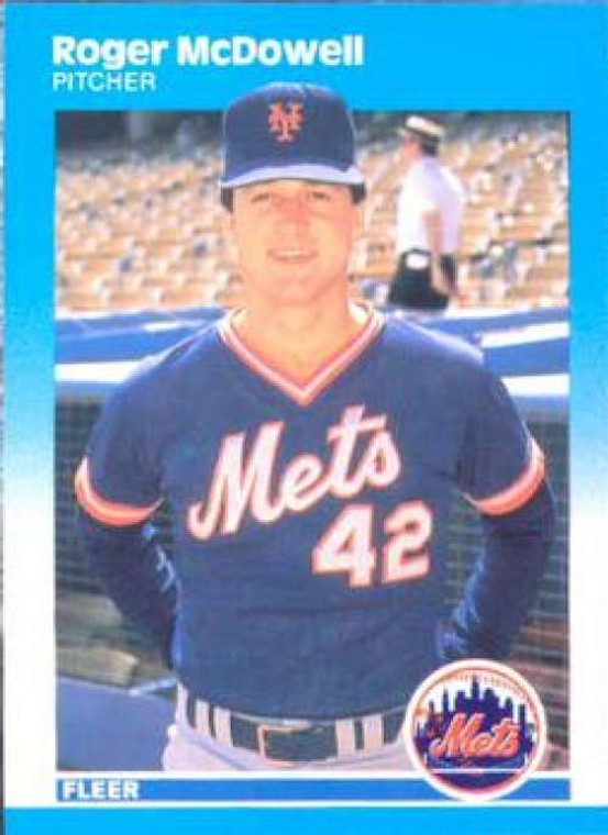 1987 Fleer #16 Roger McDowell NM New York Mets 