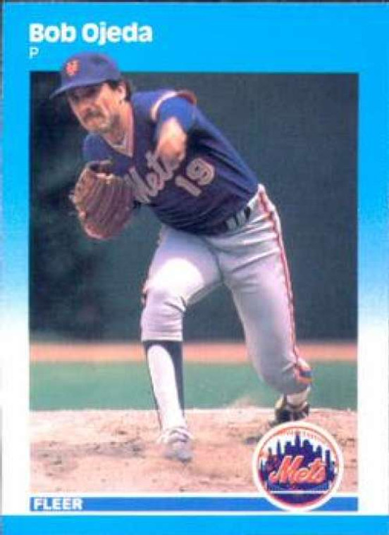 1987 Fleer #19 Bob Ojeda NM New York Mets 