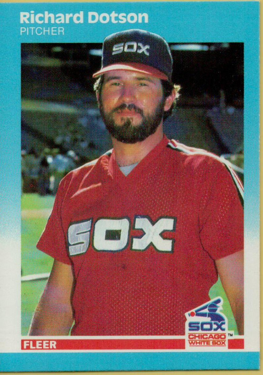 1987 Fleer #495 Richard Dotson NM Chicago White Sox 