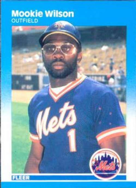 SOLD 16756 1987 Fleer #25 Mookie Wilson NM New York Mets 