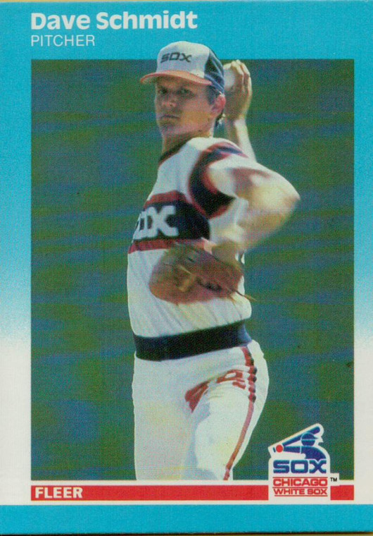 1987 Fleer #505 Dave Schmidt NM Chicago White Sox 