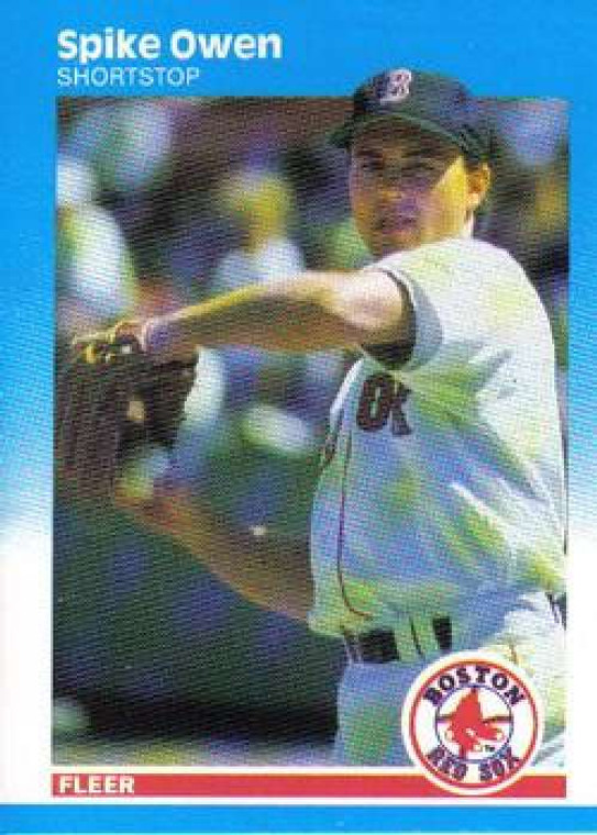 1987 Fleer #40 Spike Owen NM Boston Red Sox 