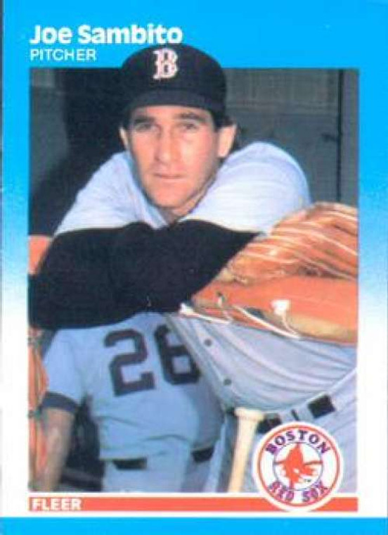 1987 Fleer #43 Joe Sambito NM Boston Red Sox 
