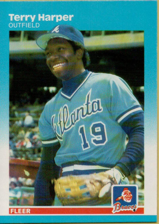 1987 Fleer #517 Terry Harper NM Atlanta Braves 