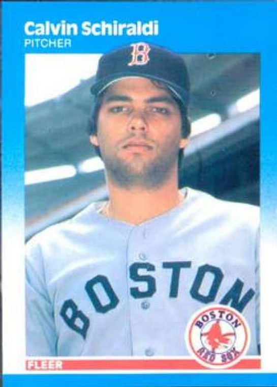1987 Fleer #44 Calvin Schiraldi NM Boston Red Sox 