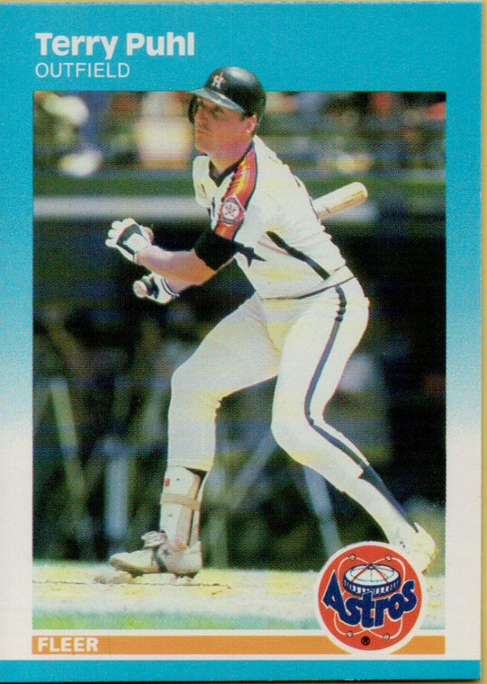 1987 Fleer #65 Terry Puhl NM Houston Astros 