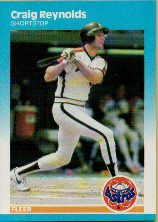 1987 Fleer #66 Craig Reynolds NM Houston Astros 