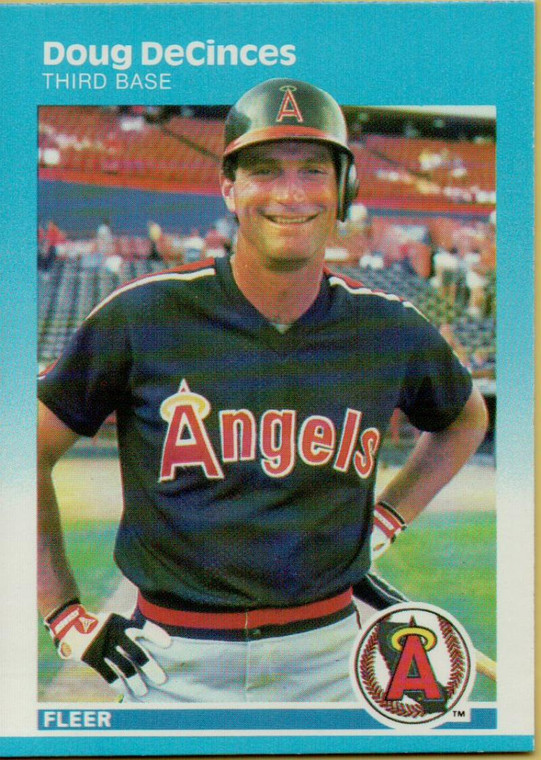 1987 Fleer #77 Doug DeCinces NM California Angels 