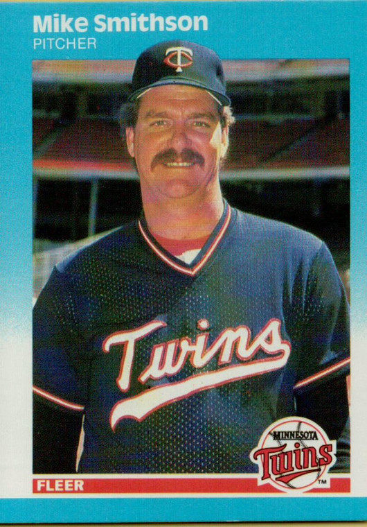 1987 Fleer #553 Mike Smithson NM Minnesota Twins 