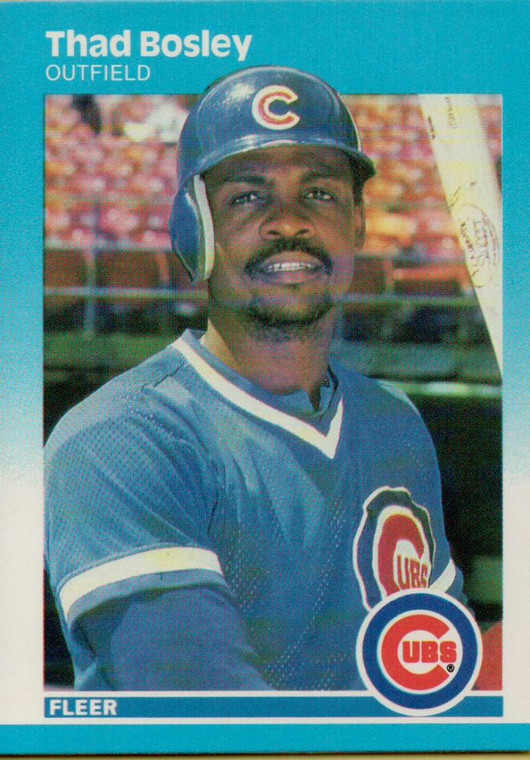 1987 Fleer #555 Thad Bosley NM Chicago Cubs 