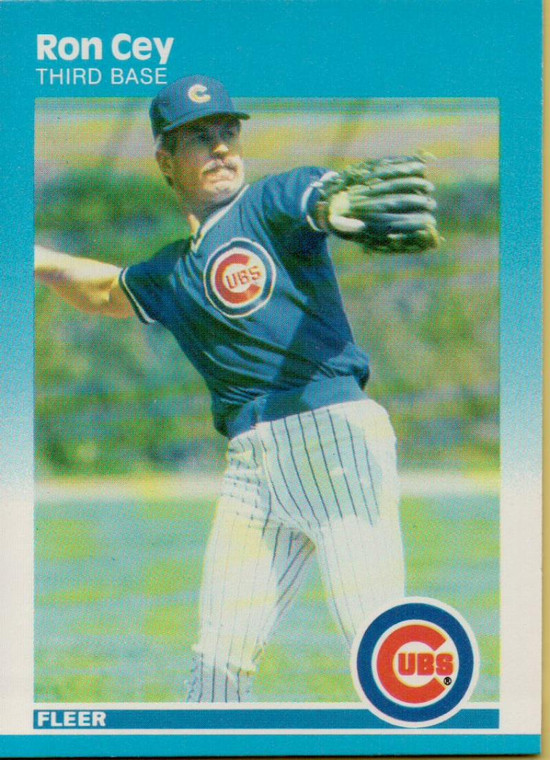 1987 Fleer #556 Ron Cey NM Chicago Cubs 