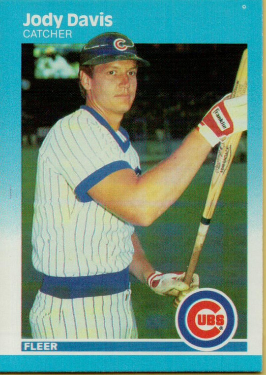 1987 Fleer #557 Jody Davis NM Chicago Cubs 