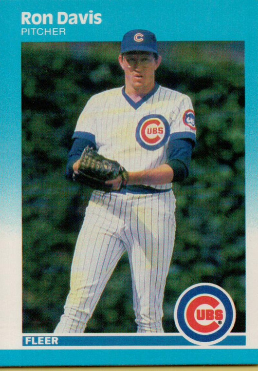 1987 Fleer #558 Ron Davis NM Chicago Cubs 