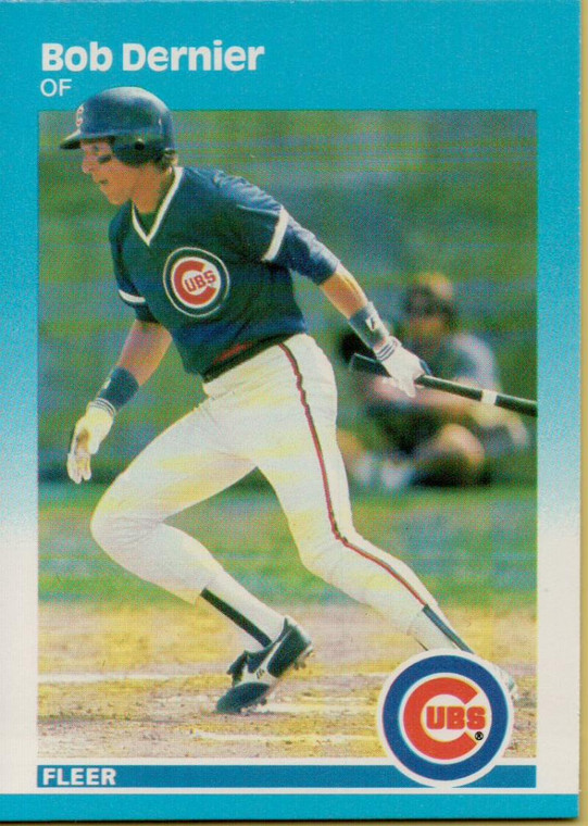 1987 Fleer #559 Bob Dernier NM Chicago Cubs 