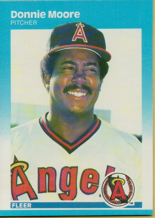 1987 Fleer #89 Donnie Moore NM California Angels 
