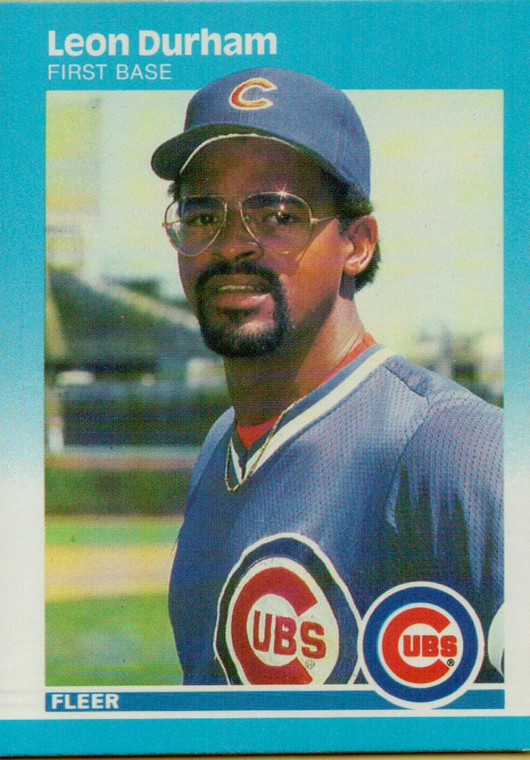 1987 Fleer #562 Leon Durham NM Chicago Cubs 