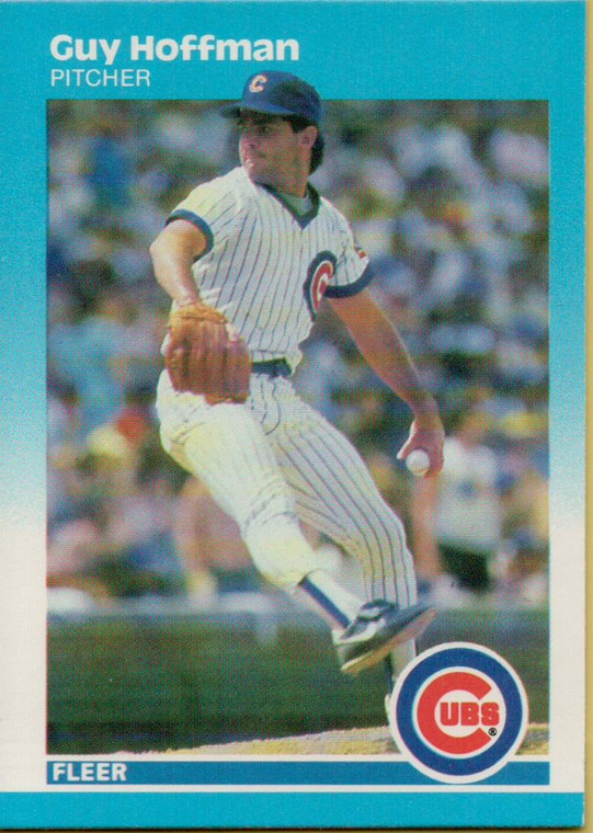 1987 Fleer #566 Guy Hoffman NM Chicago Cubs 