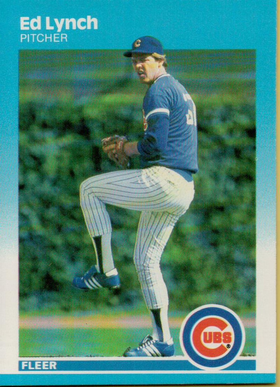 1987 Fleer #567 Ed Lynch NM Chicago Cubs 