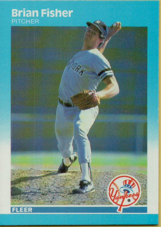 1987 Fleer #99 Brian Fisher NM New York Yankees 