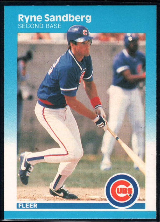 1987 Fleer #572 Ryne Sandberg NM Chicago Cubs 