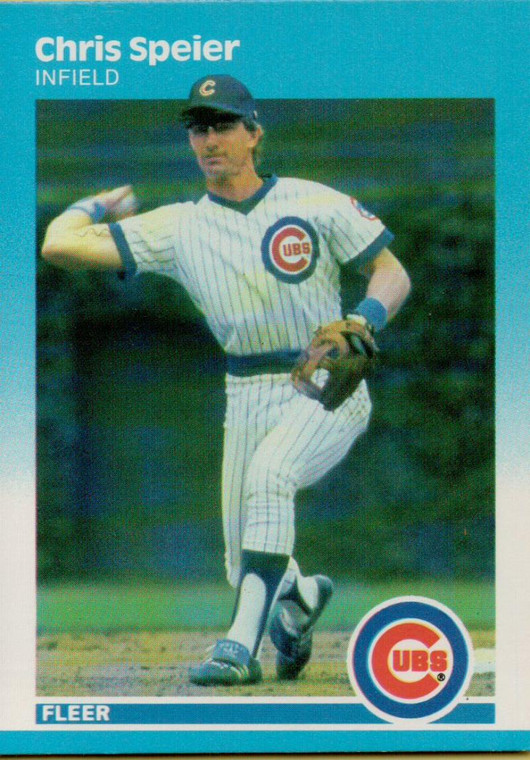 1987 Fleer #575 Chris Speier NM Chicago Cubs 