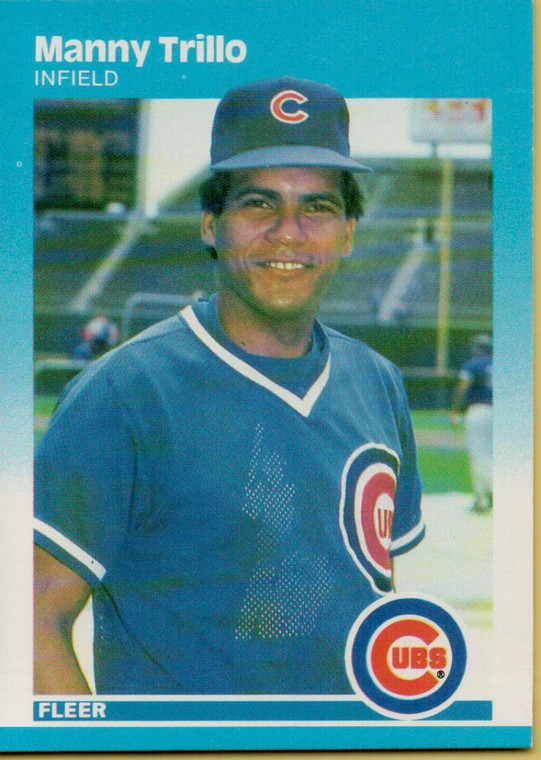 1987 Fleer #577 Manny Trillo NM Chicago Cubs 