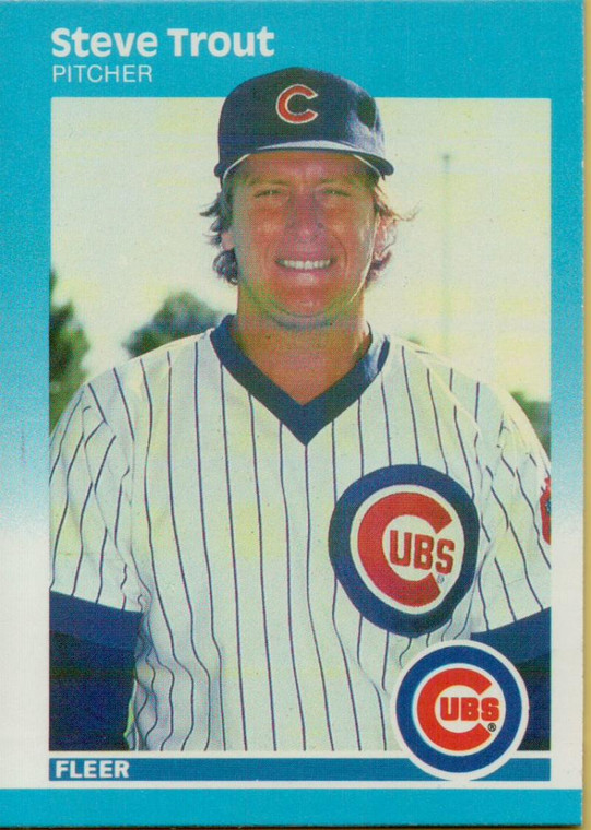 1987 Fleer #578 Steve Trout NM Chicago Cubs 