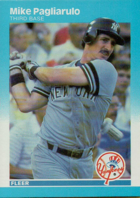 1987 Fleer #107 Mike Pagliarulo NM New York Yankees 