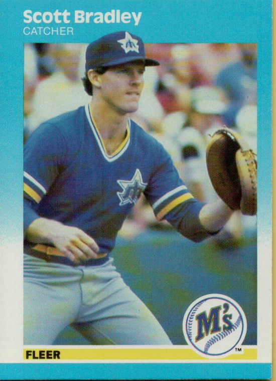 1987 Fleer #580 Scott Bradley NM Seattle Mariners 