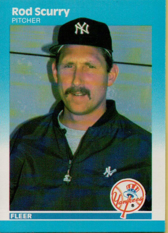 1987 Fleer #113 Rod Scurry NM New York Yankees 