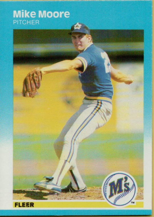 1987 Fleer #590 Mike Moore NM Seattle Mariners 