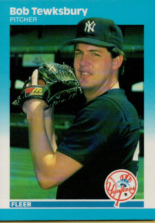 1987 Fleer #117 Bob Tewksbury NM RC Rookie New York Yankees 