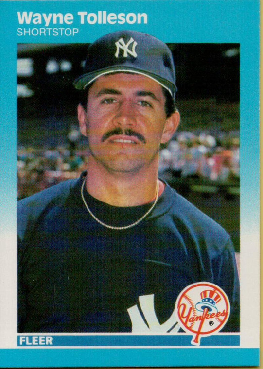 1987 Fleer #118 Wayne Tolleson NM New York Yankees 