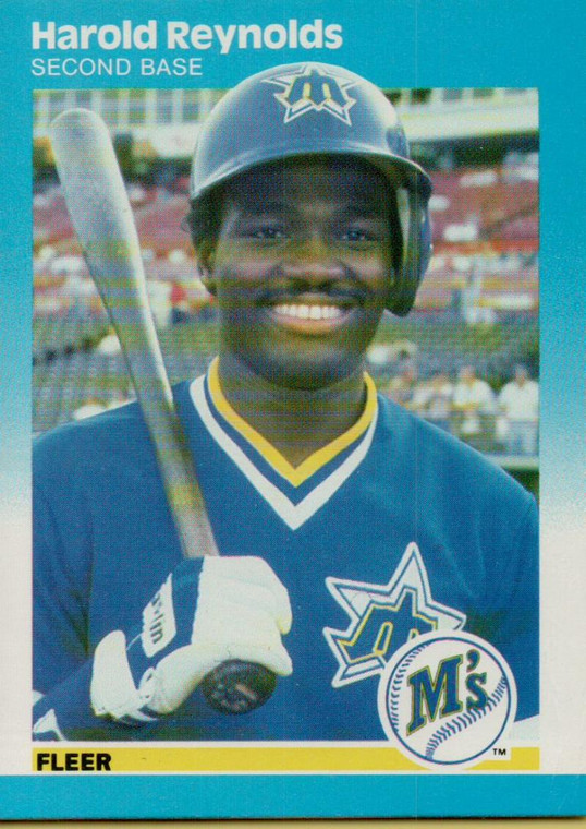 1987 Fleer #596 Harold Reynolds NM Seattle Mariners 