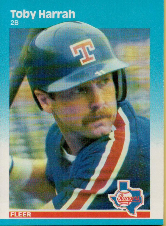 1987 Fleer #125 Toby Harrah NM Texas Rangers 