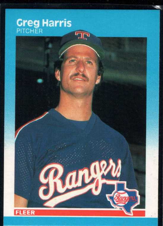 1987 Fleer #126 Greg Harris NM Texas Rangers 