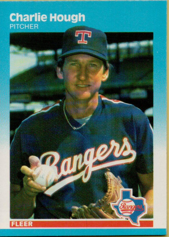 1987 Fleer #127 Charlie Hough NM Texas Rangers 