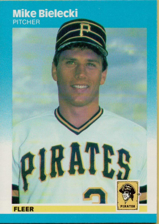 1987 Fleer #603 Mike Bielecki NM Pittsburgh Pirates 
