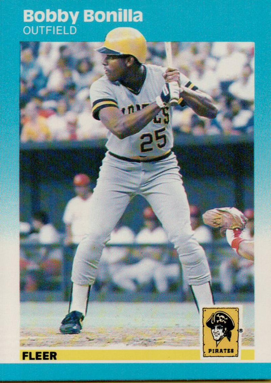 1987 Fleer #605 Bobby Bonilla NM RC Rookie Pittsburgh Pirates 