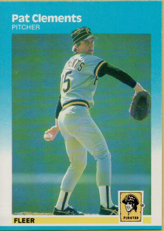 1987 Fleer #608 Pat Clements NM Pittsburgh Pirates 