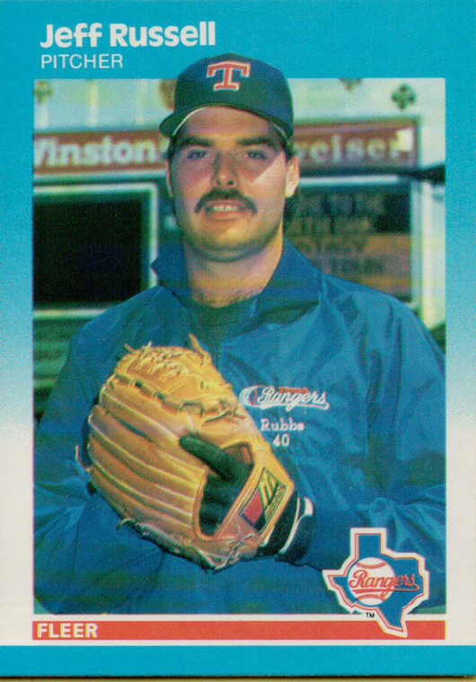 1987 Fleer #137 Jeff Russell NM Texas Rangers 