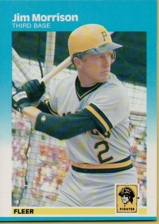 1987 Fleer #614 Jim Morrison NM Pittsburgh Pirates 