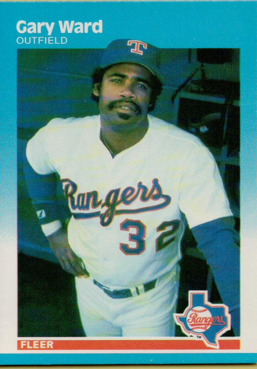 1987 Fleer #140 Gary Ward NM Texas Rangers 