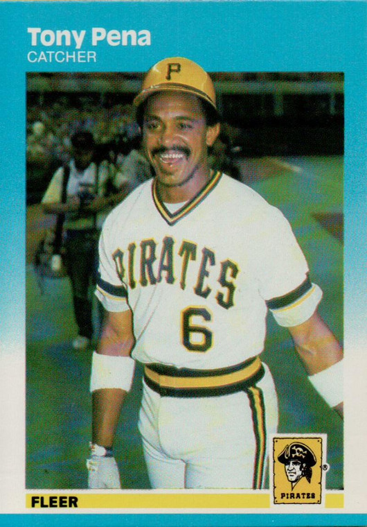 1987 Fleer #617 Tony Pena NM Pittsburgh Pirates 