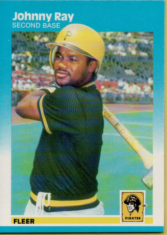 1987 Fleer #618 Johnny Ray NM Pittsburgh Pirates 