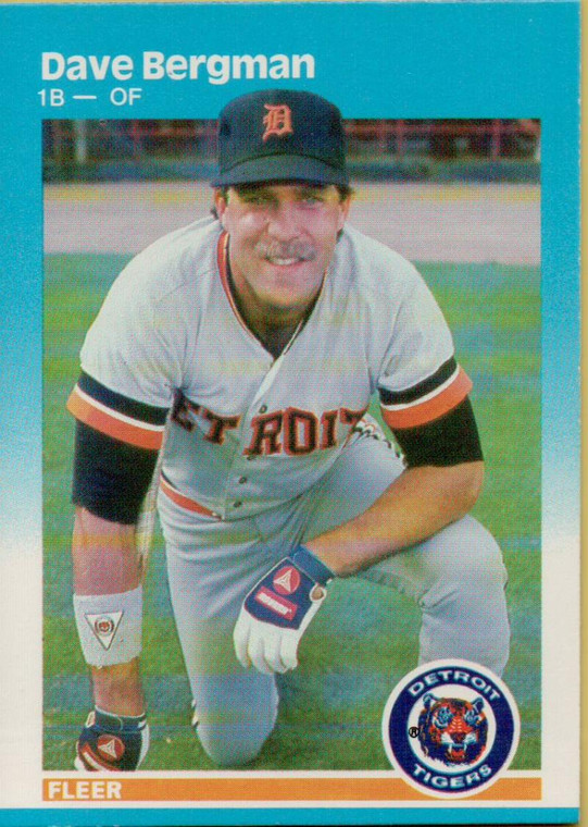 1987 Fleer #144 Dave Bergman NM Detroit Tigers 