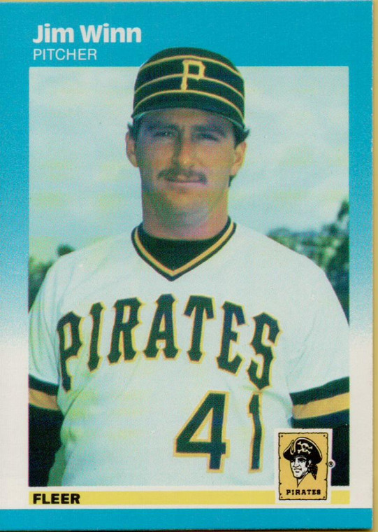1987 Fleer #624 Jim Winn NM Pittsburgh Pirates 